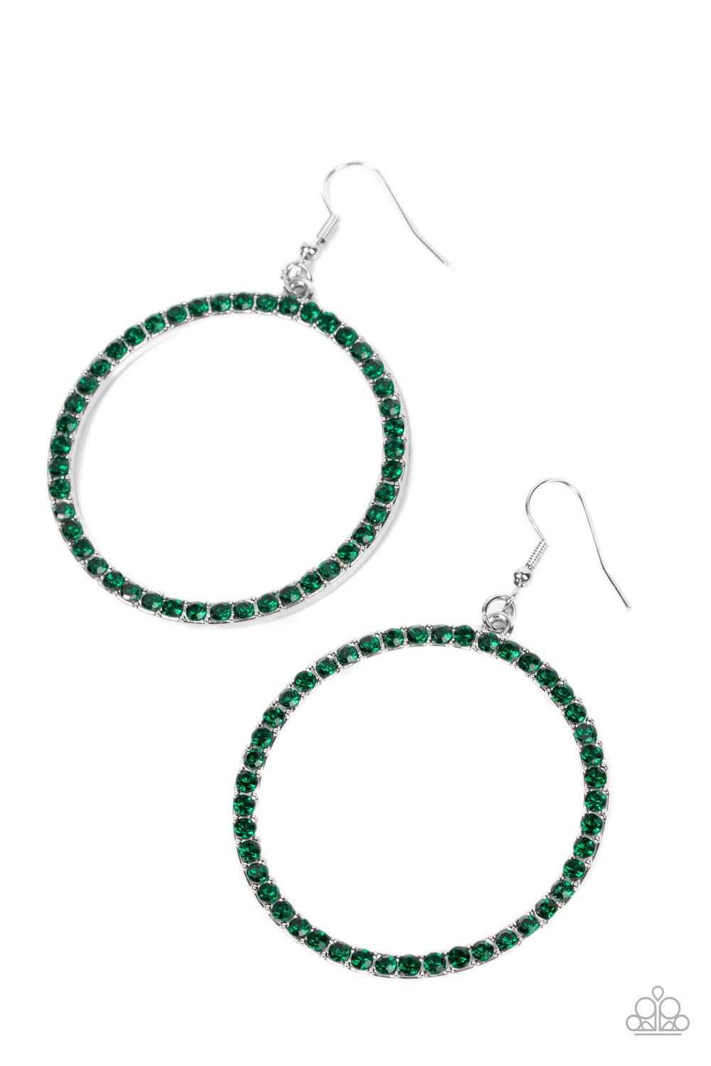 Head-Turning Halo - Green earrings
