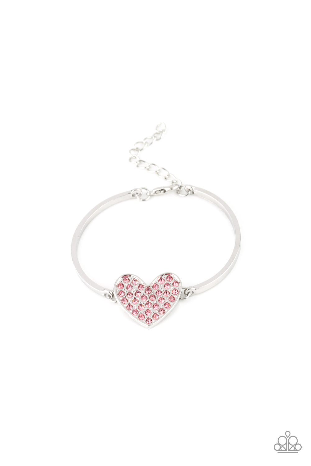 Heart-Stopping Shimmer - Pink bracelet