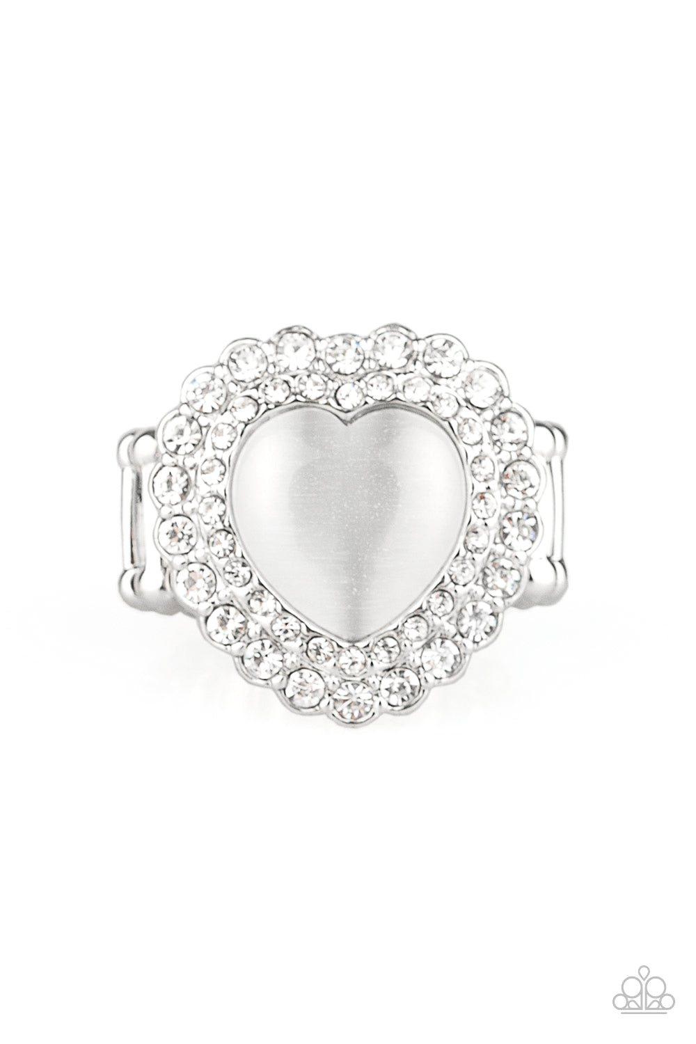 Lovely Luster - White ring