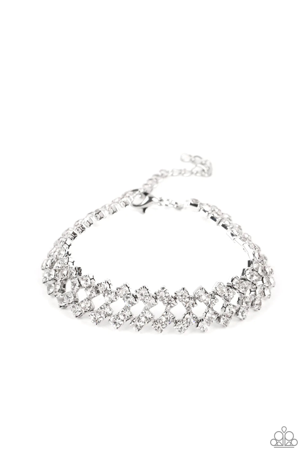 Seize the Sizzle - White Gem Bracelet (Life of the Party August 2022)