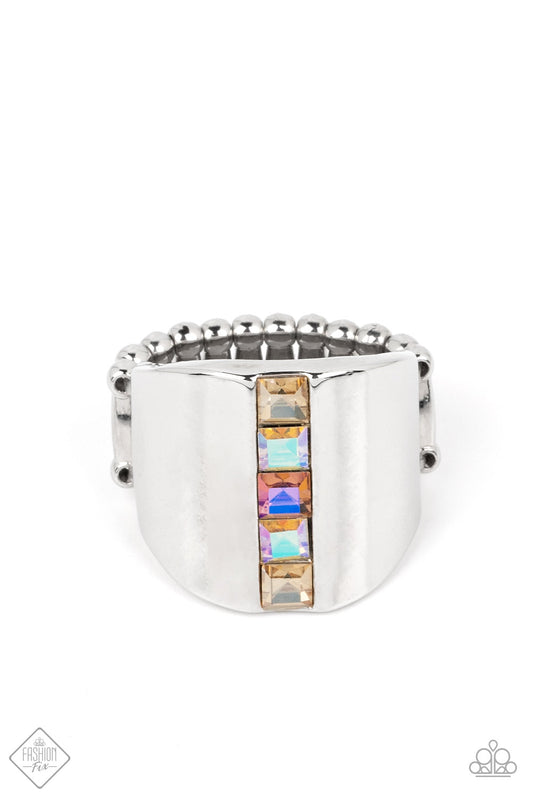 Thrifty Trendsetter - Multicolor Iridescent ring