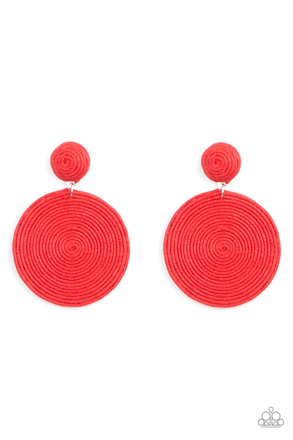 Circulate The Room - Red post earrings