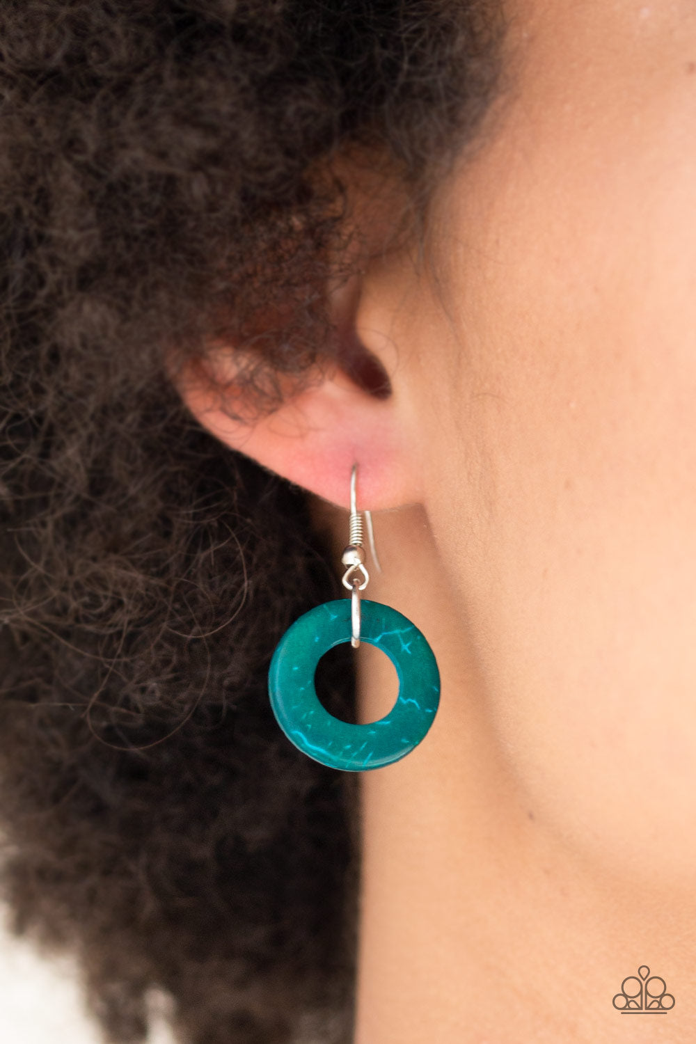 Bahama Drama - Blue wood necklace