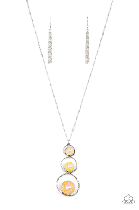 Celestial Courtier - Yellow Iridescent necklace