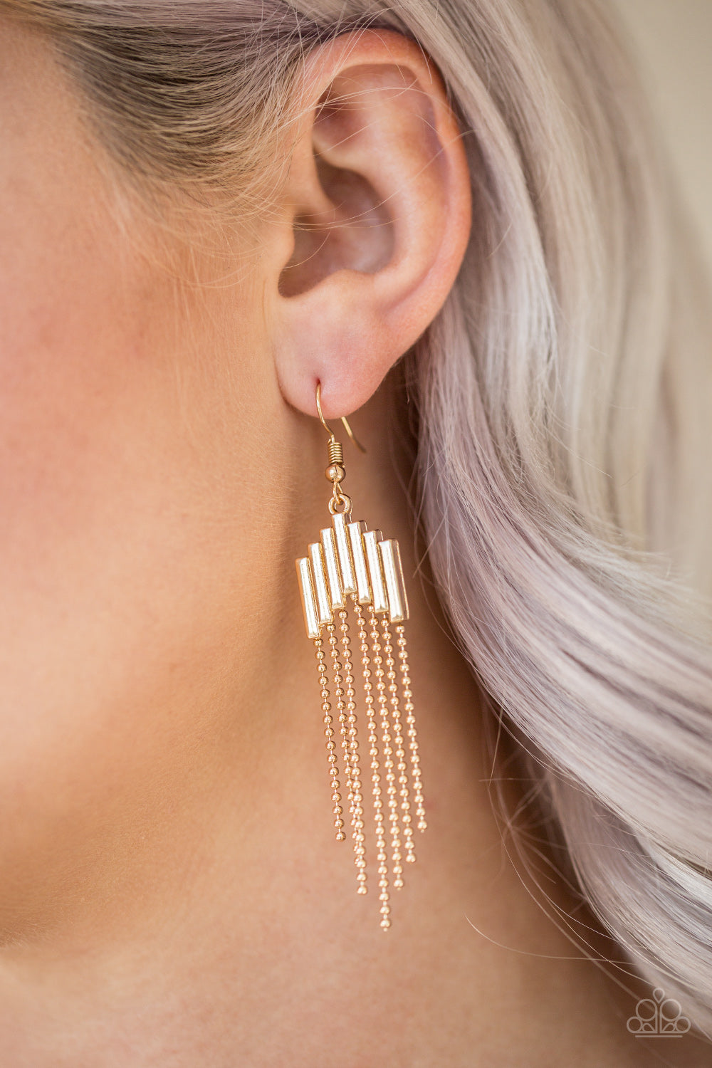 Radically Retro - Gold earrings