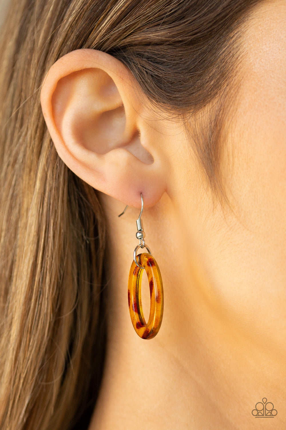 Sizzle Sizzle - Brown acrylic necklace