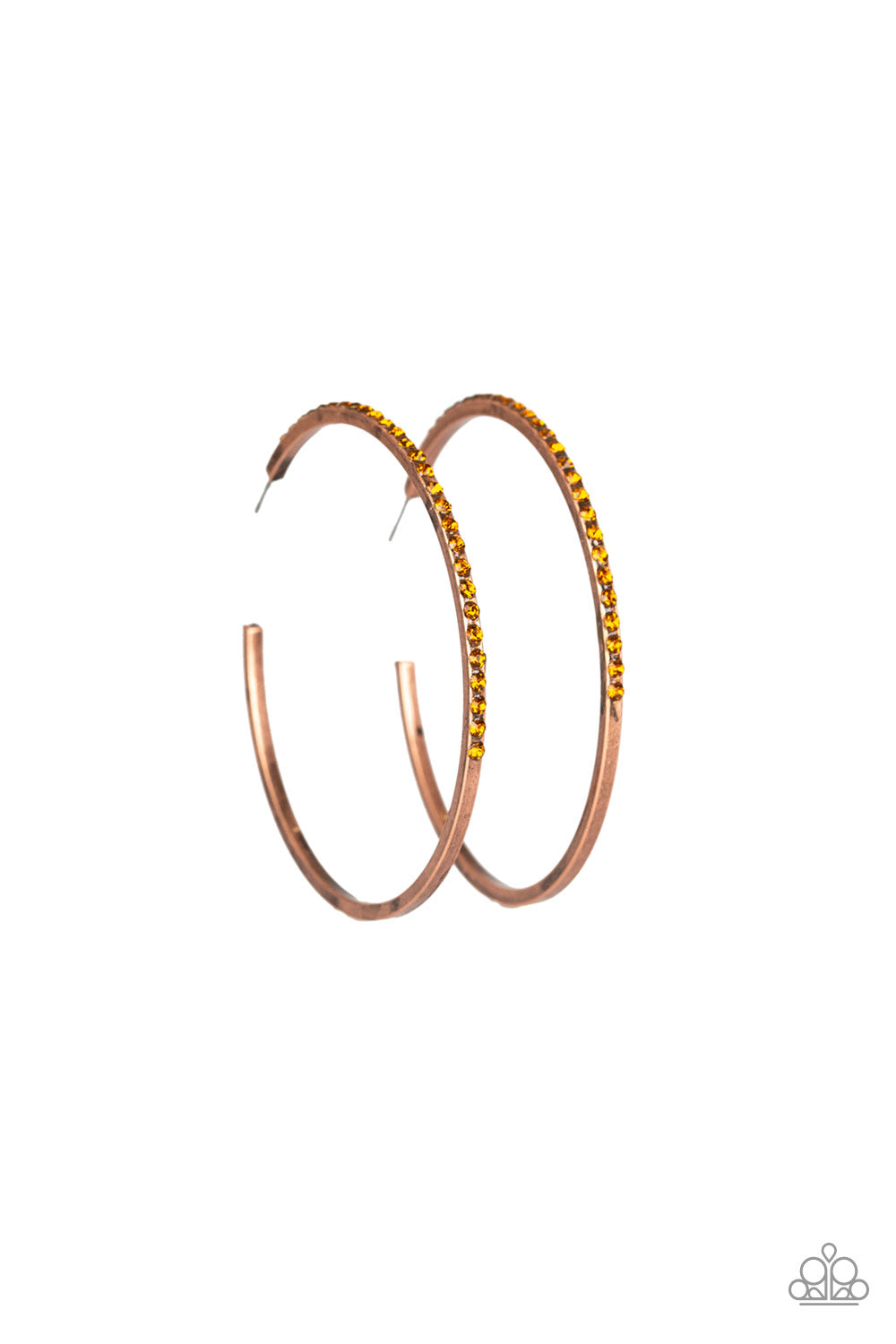 Trending Twinkle - Copper hoop earrings