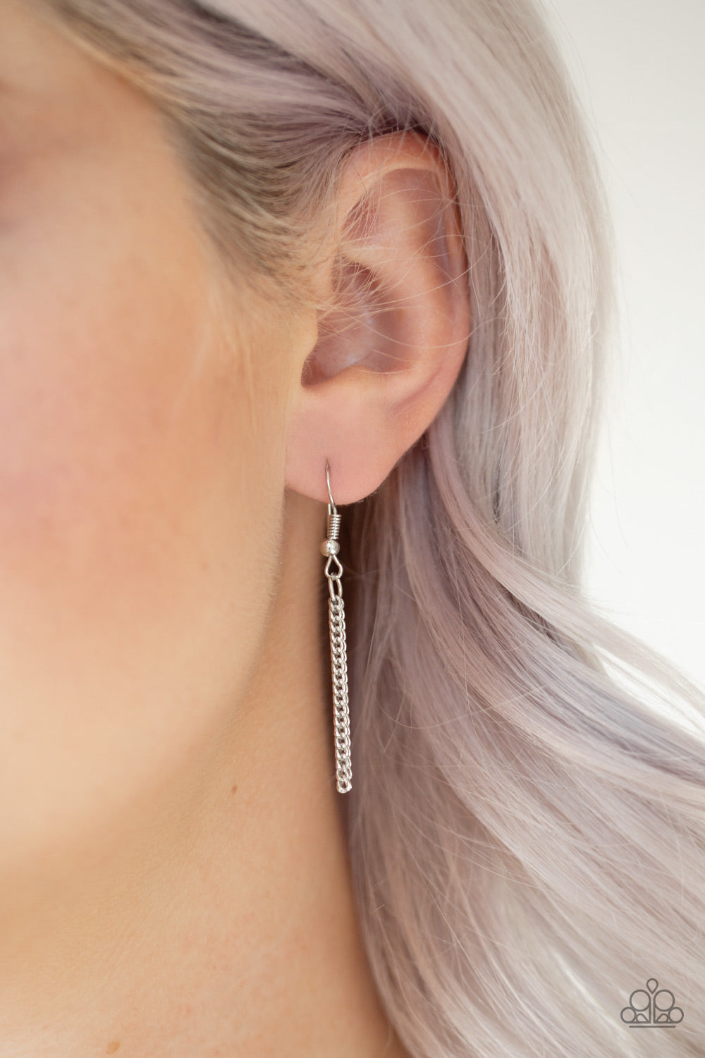 Triple Shimmer - Silver necklace