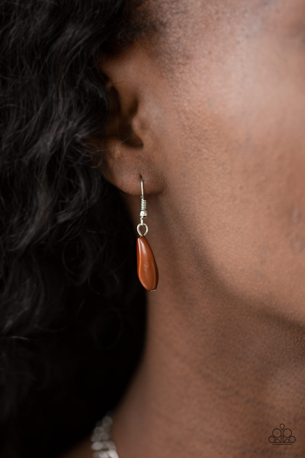 Beaded Boardwalk - Brown necklace