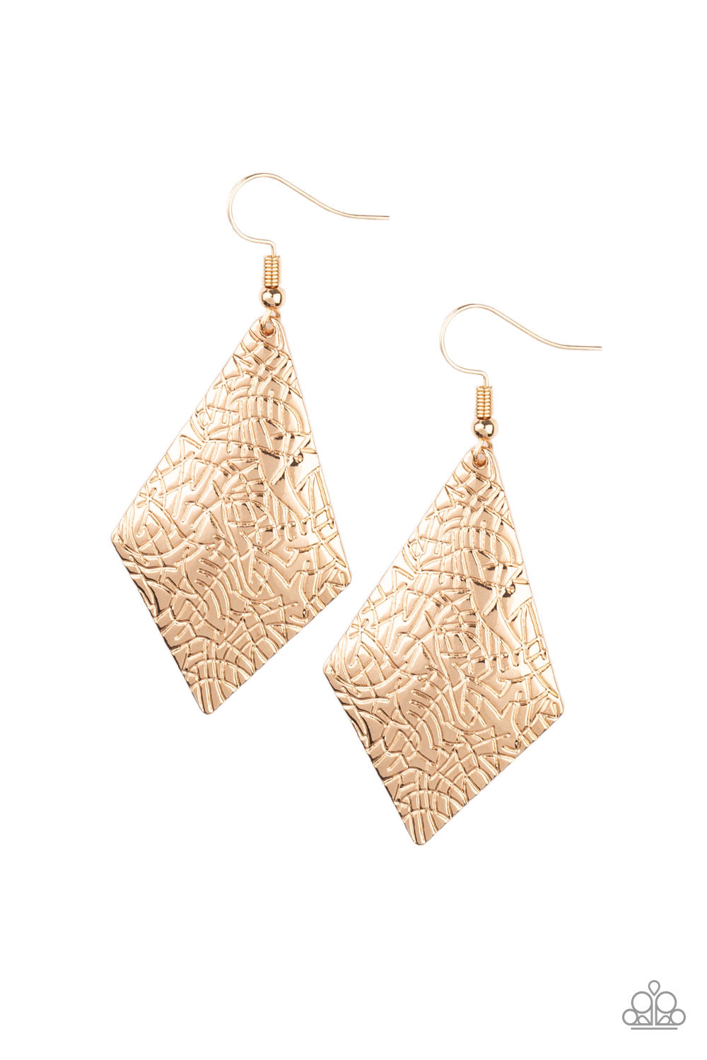 Texture Retreat - Gold earring