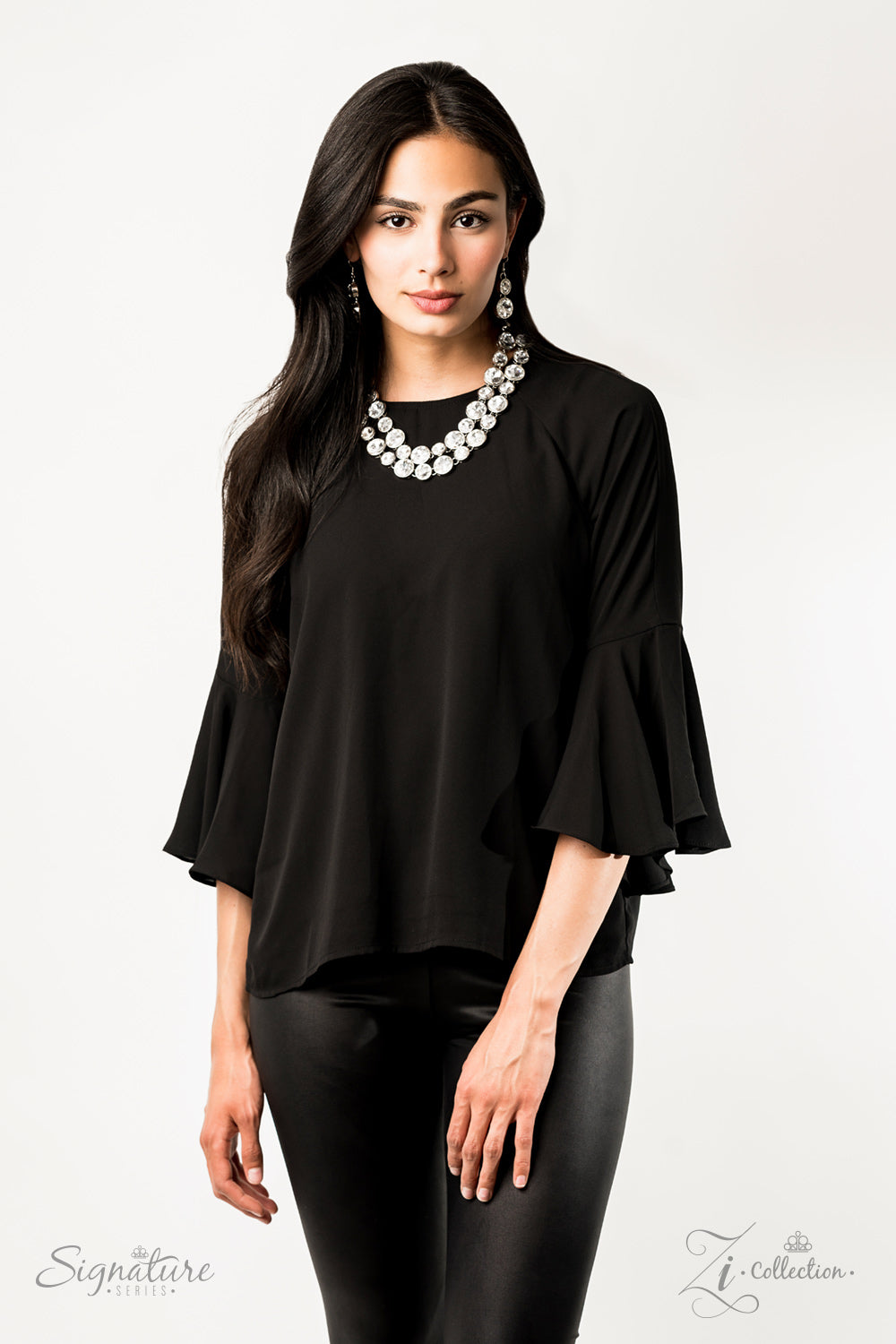 "The Natasha" - 2019 Zi Collection Silver Necklace set