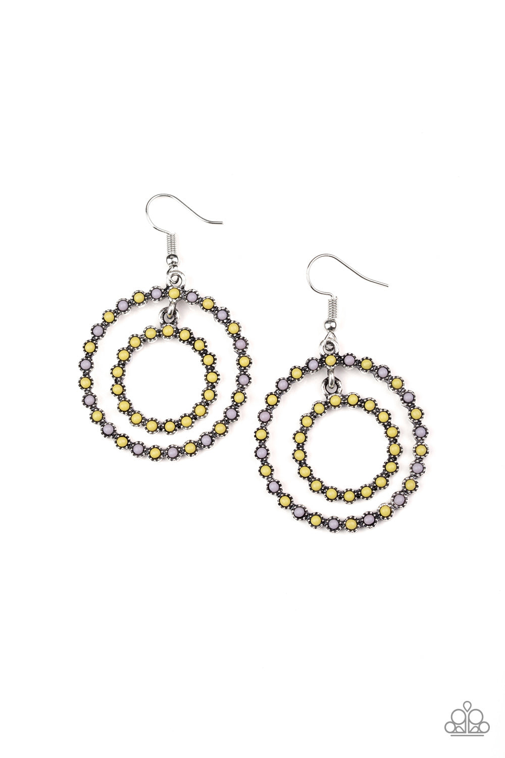 Vibrant Venture - Yellow earrings