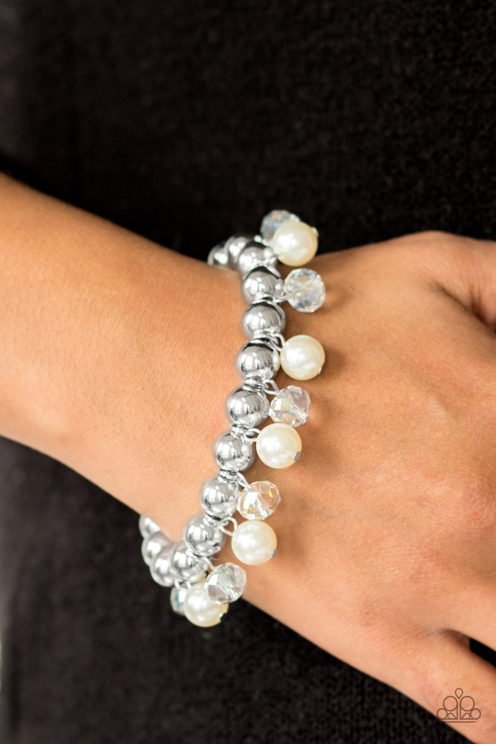 Once In A Millennium - White pearl bracelet