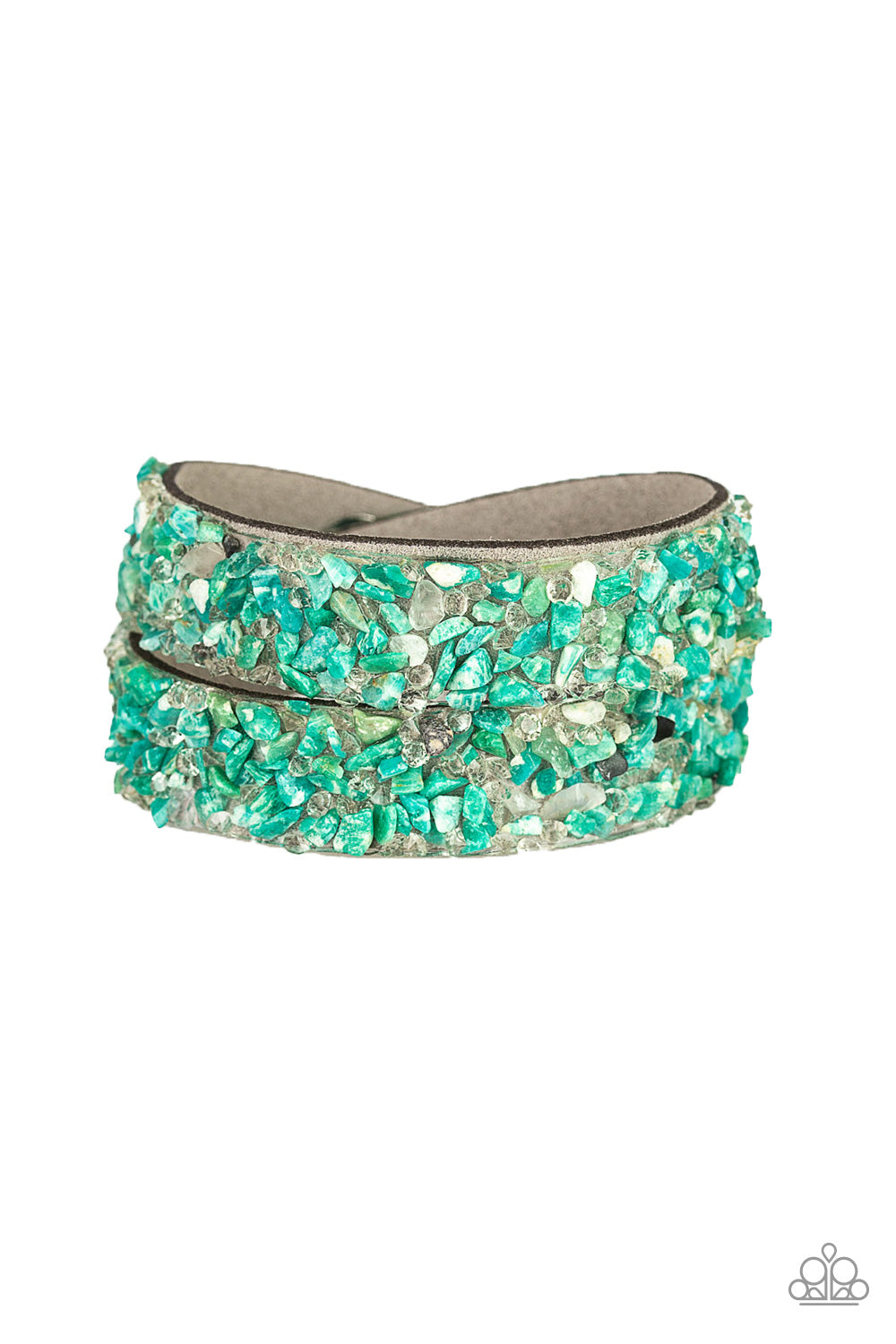 CRUSH To Conclusions - Green wrap bracelet