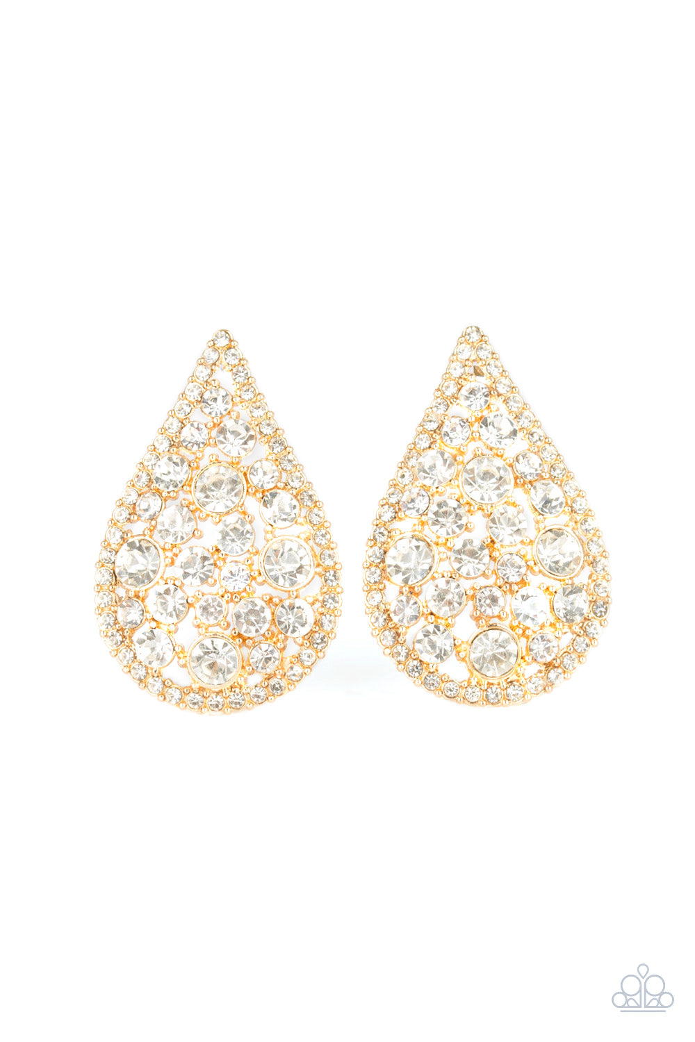 REIGN-Storm - Gold post earrings