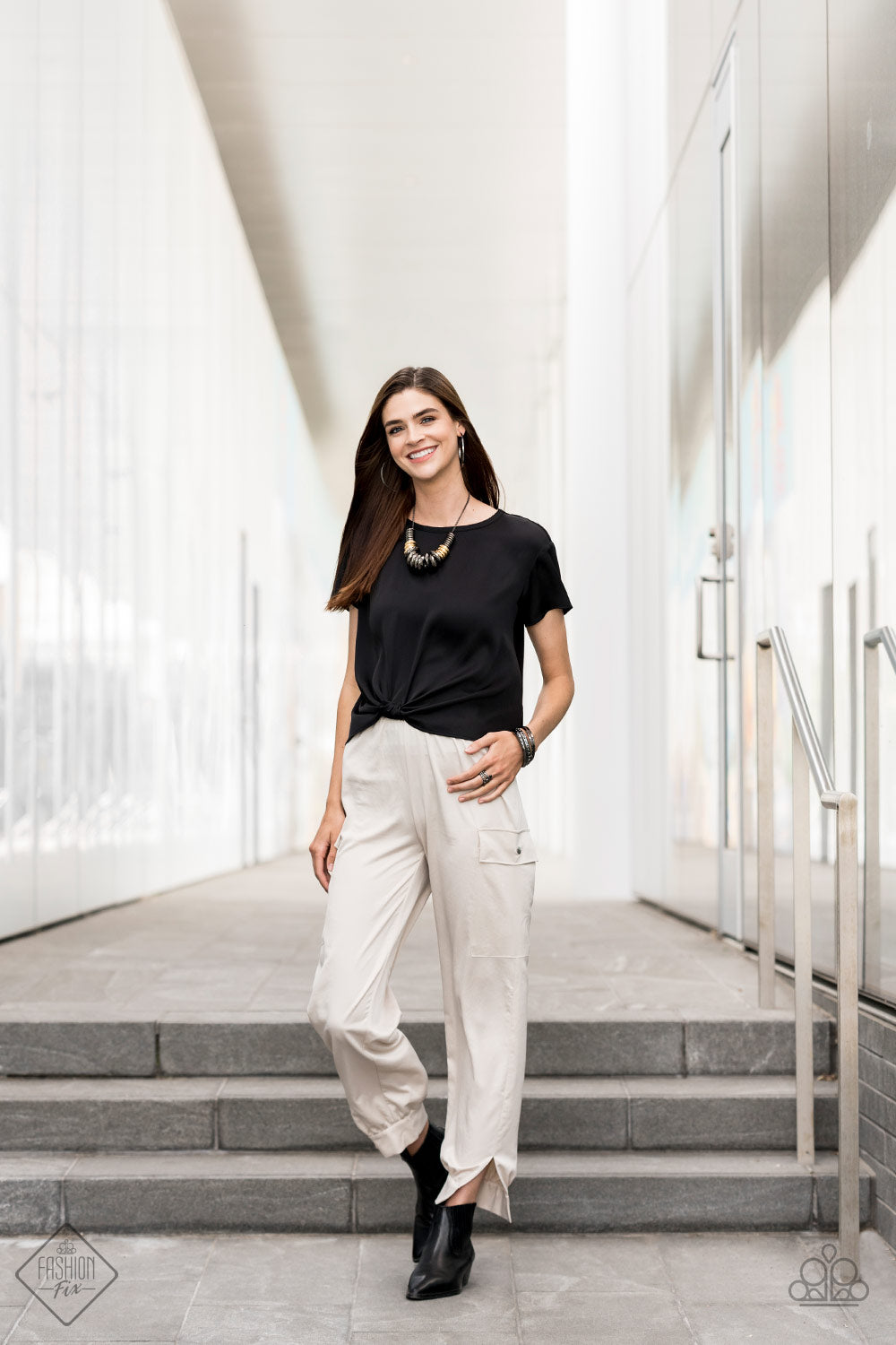 Haute Hardware - Multi necklace w/ matching bracelet