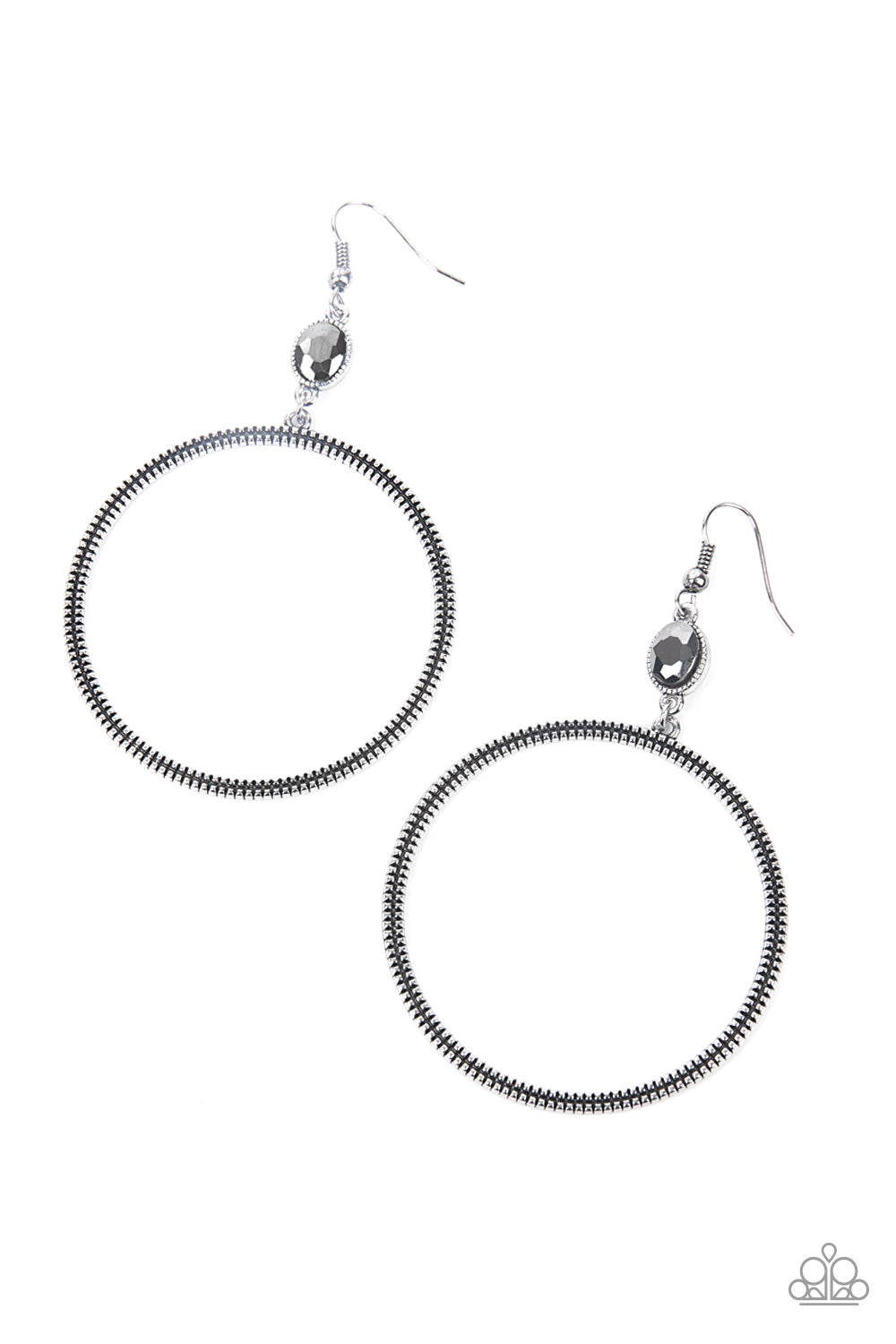 Work That Circuit - Silver earrings