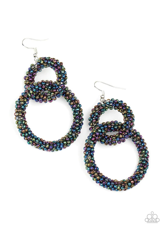 Luck BEAD A Lady - multicolor seedbead earrings
