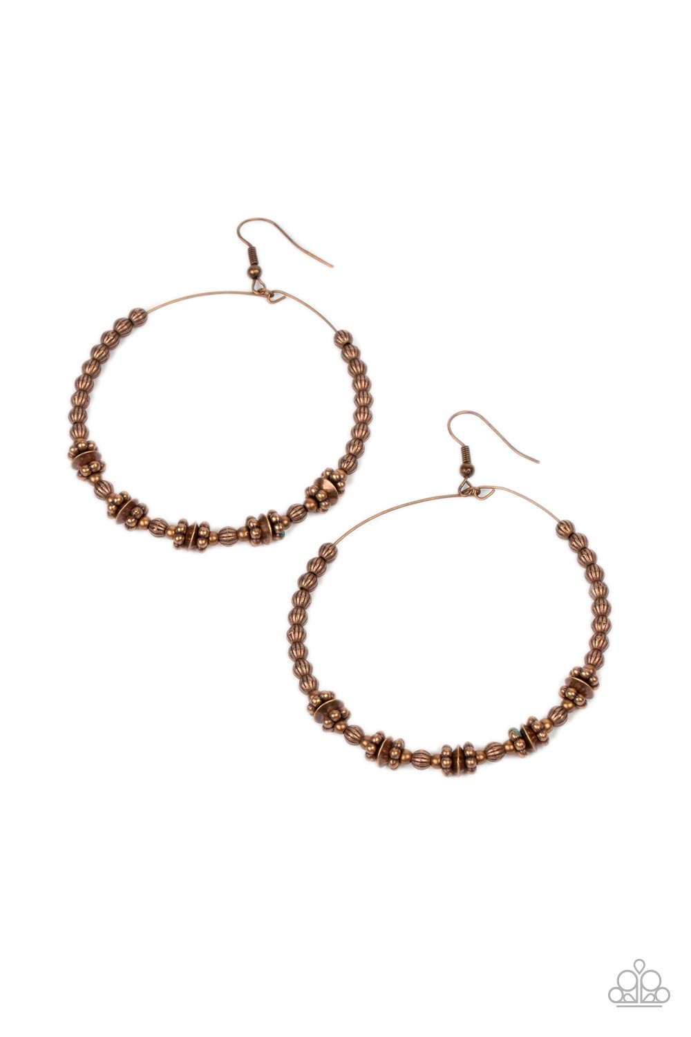 Simple Synchrony - Copper Earrings