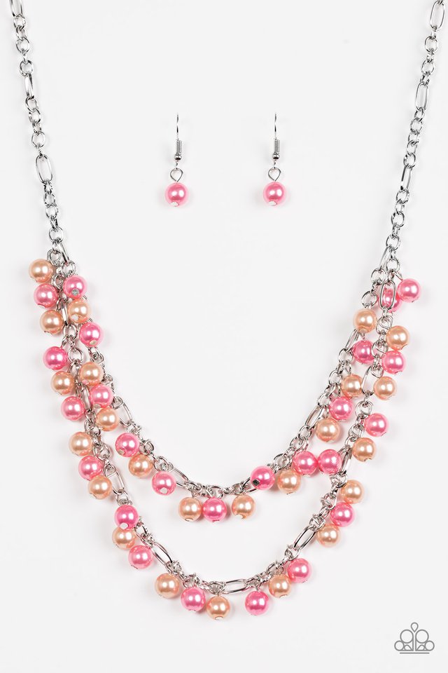 Beauty Shop Fashion - Orange Multicolor necklace