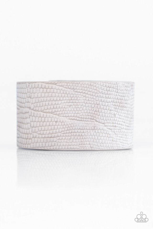 On Your BEAST Behavior - Silver wrap bracelet