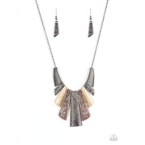 Cave Girl Grotto - Multi metal necklace