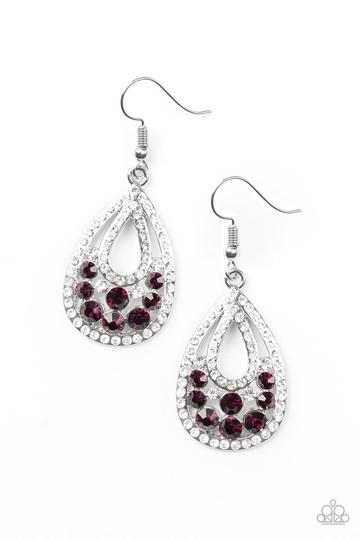 Sparkling Stardom - Purple Earrings