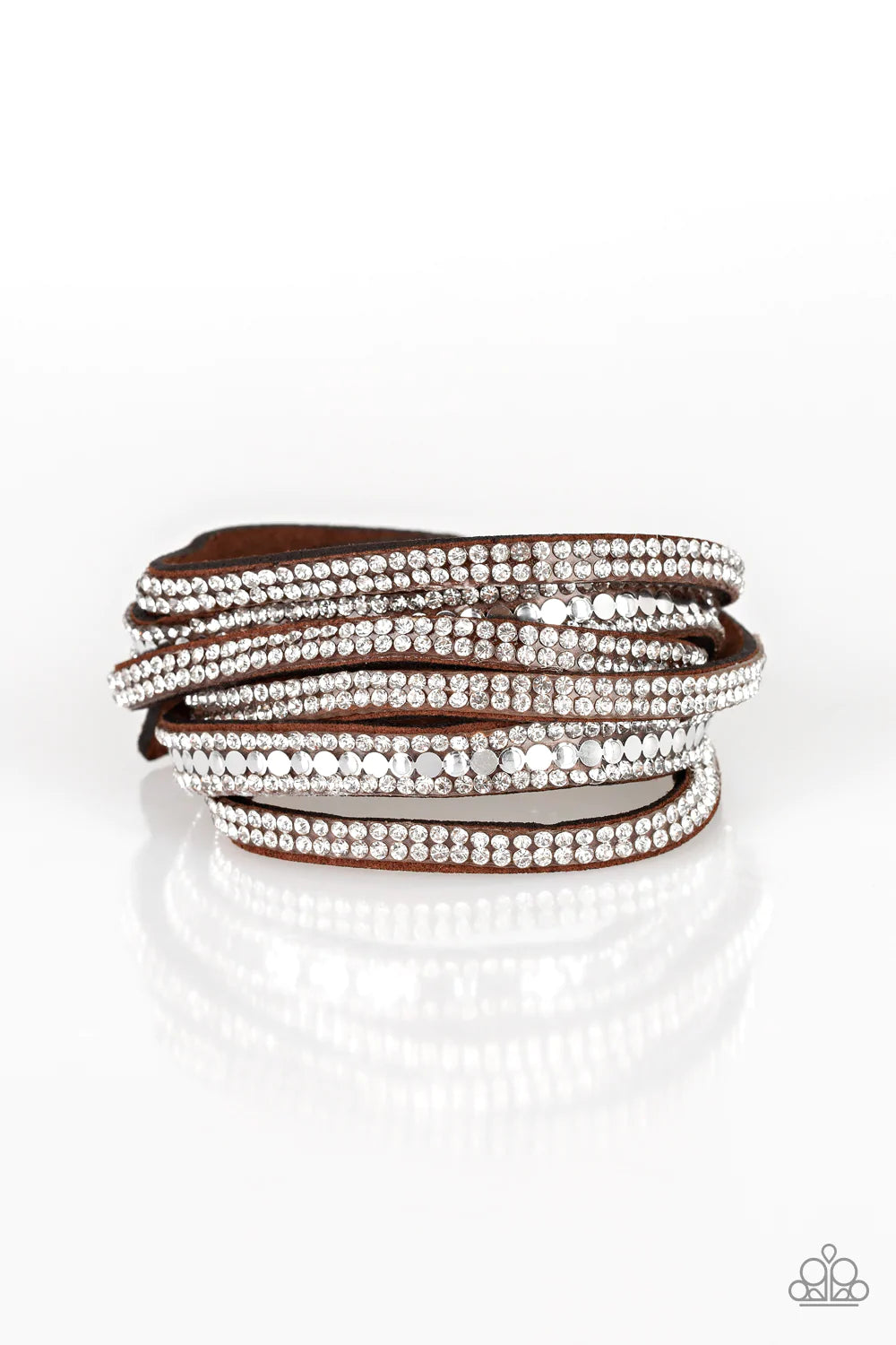 Rock Star Attitude - Brown wrap bracelet