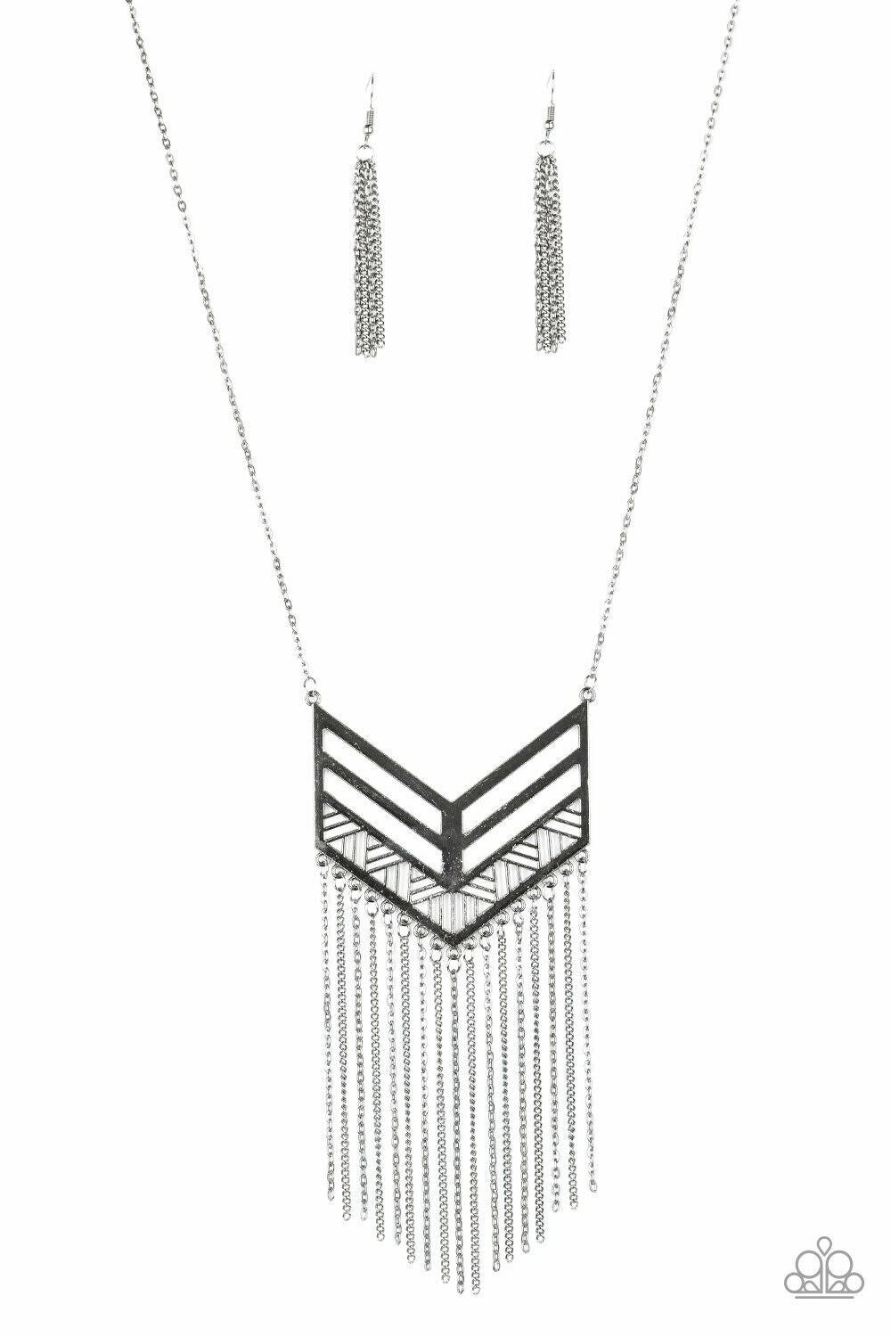 Alpha Attitude - Black/Gunmetal necklace