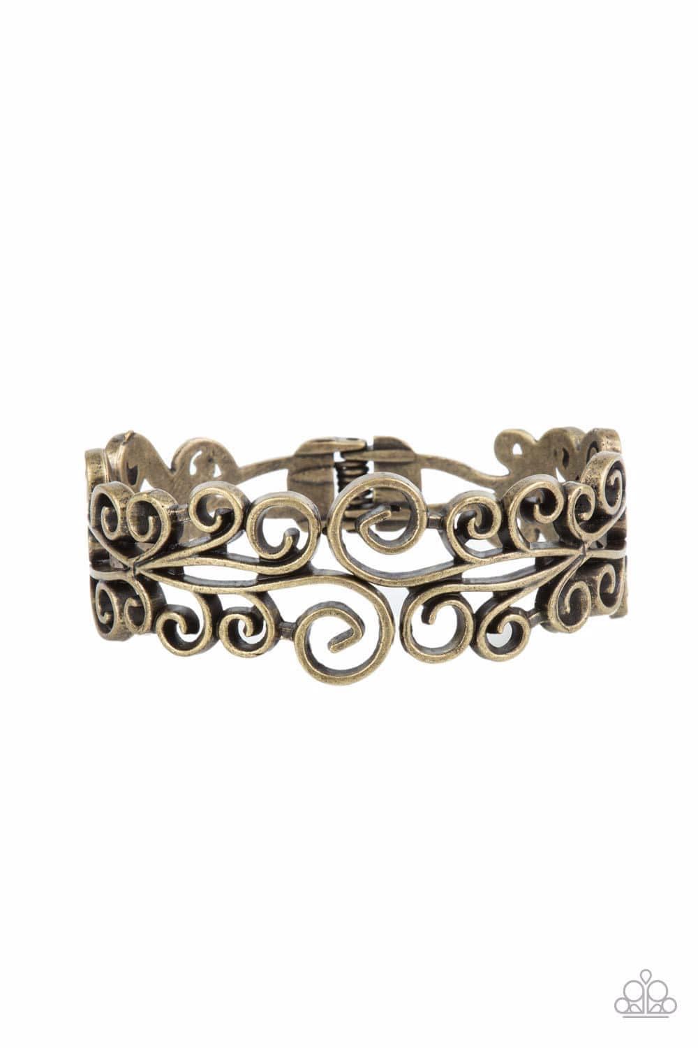 Dressed to Frill - Brass Cuff Bracelet