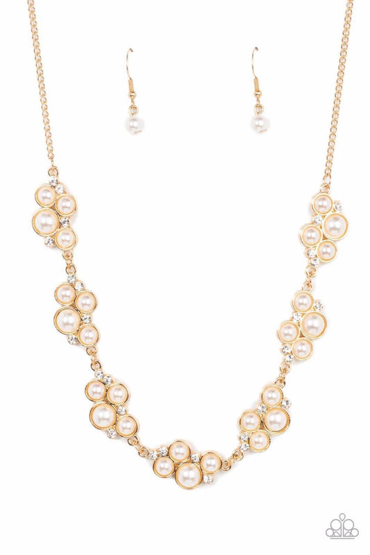Grace to the Top - Gold Pearl necklace