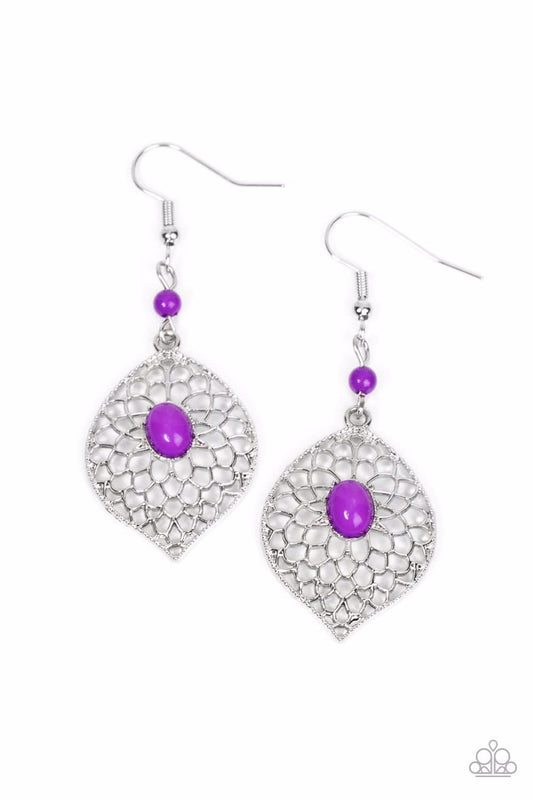 Perky Perennial - Purple Earrings