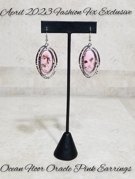 Ocean Floor Oracle- Pink Iridescent Earrings