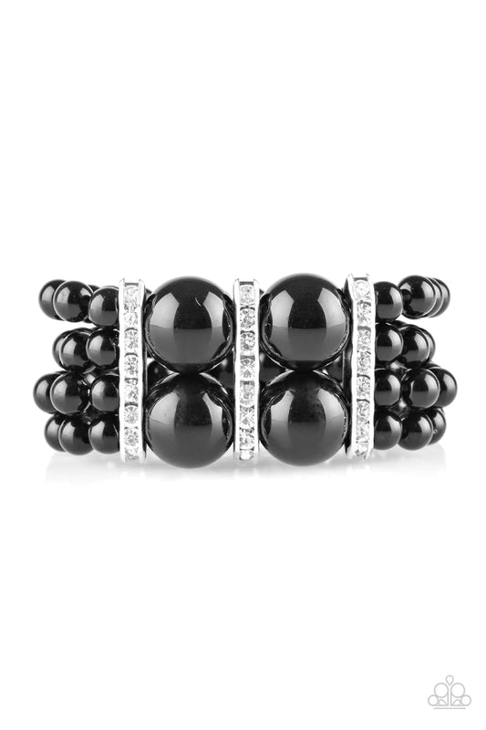 Romance Remix - Black Beads Bracelet