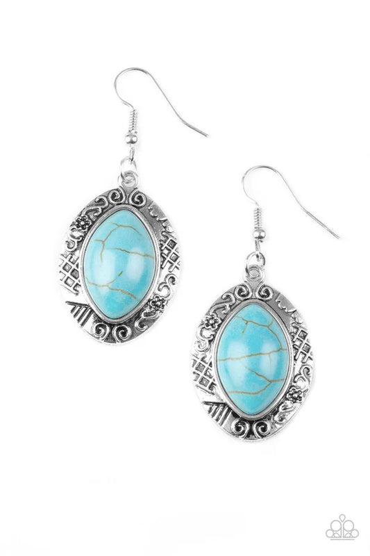 Aztec Horizons - Blue/Turquoise Earrings