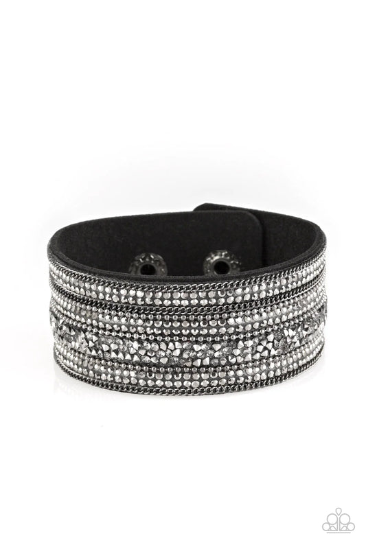 Really Rock Band - Black Wrap Bracelet
