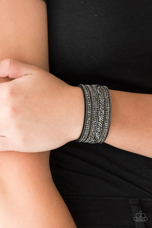 Really Rock Band - Black Wrap Bracelet