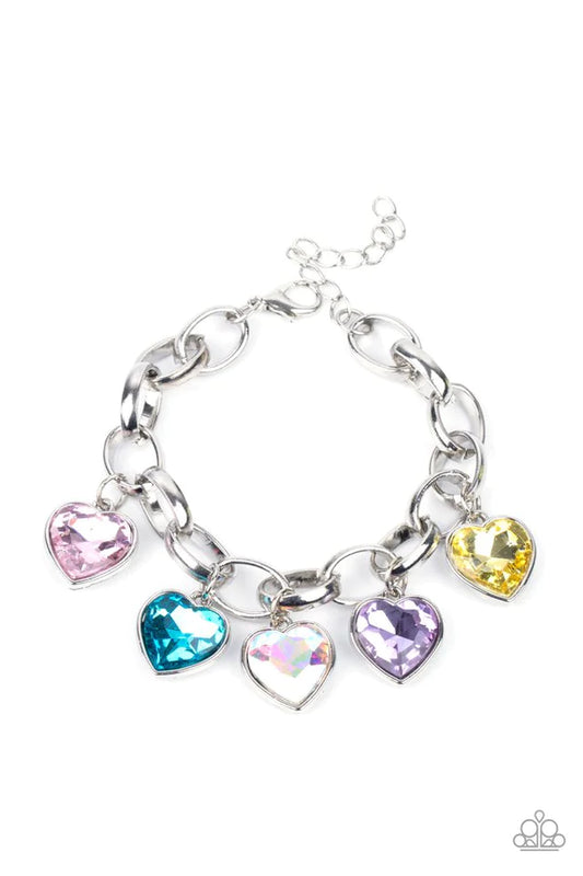 Candy Heart Charmer - Multicolor Heart-Inspired Bracelet