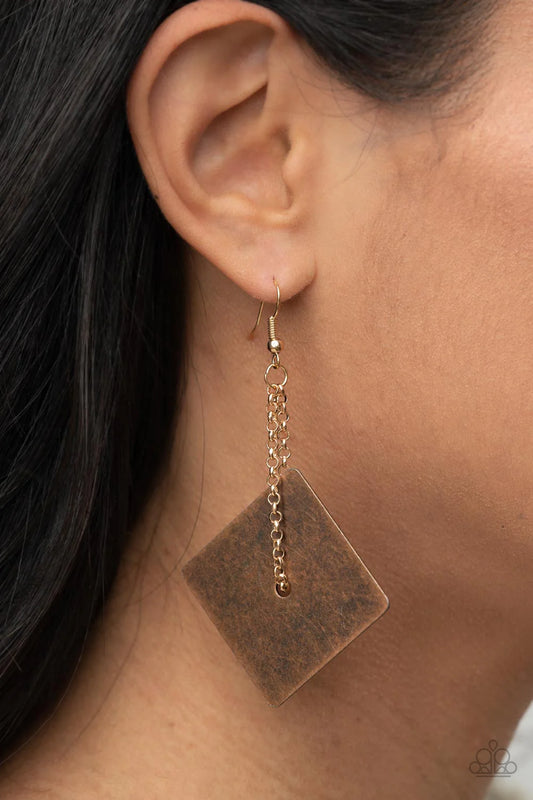Block Party Posh - Copper Earrings