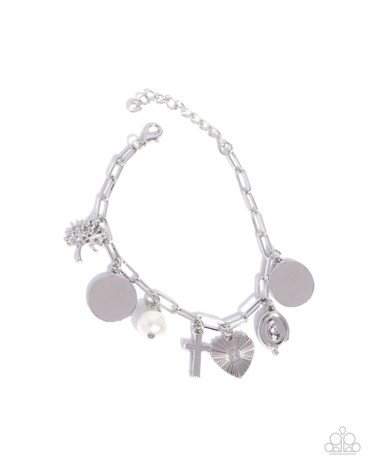 Charm Commitment - silver charm bracelet