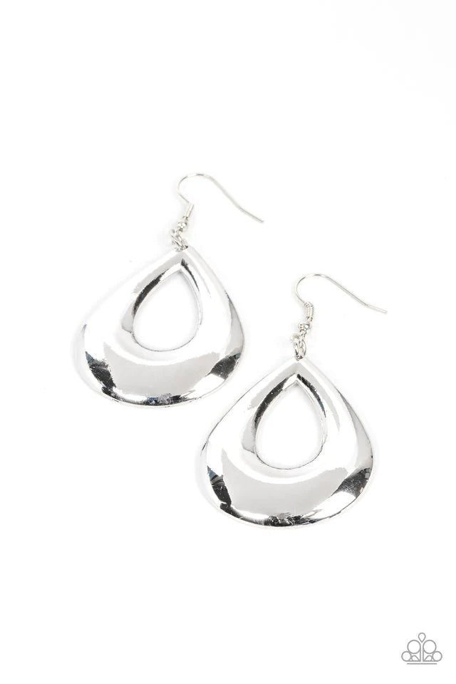Laid-Back Leisure - Silver Earrings