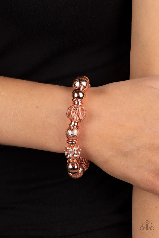 WE TOTALLY MESH - Shiny COPPER BRACELET