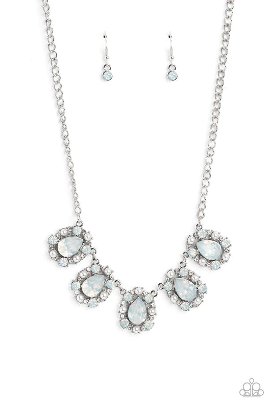 Pearly Pond - White Necklace