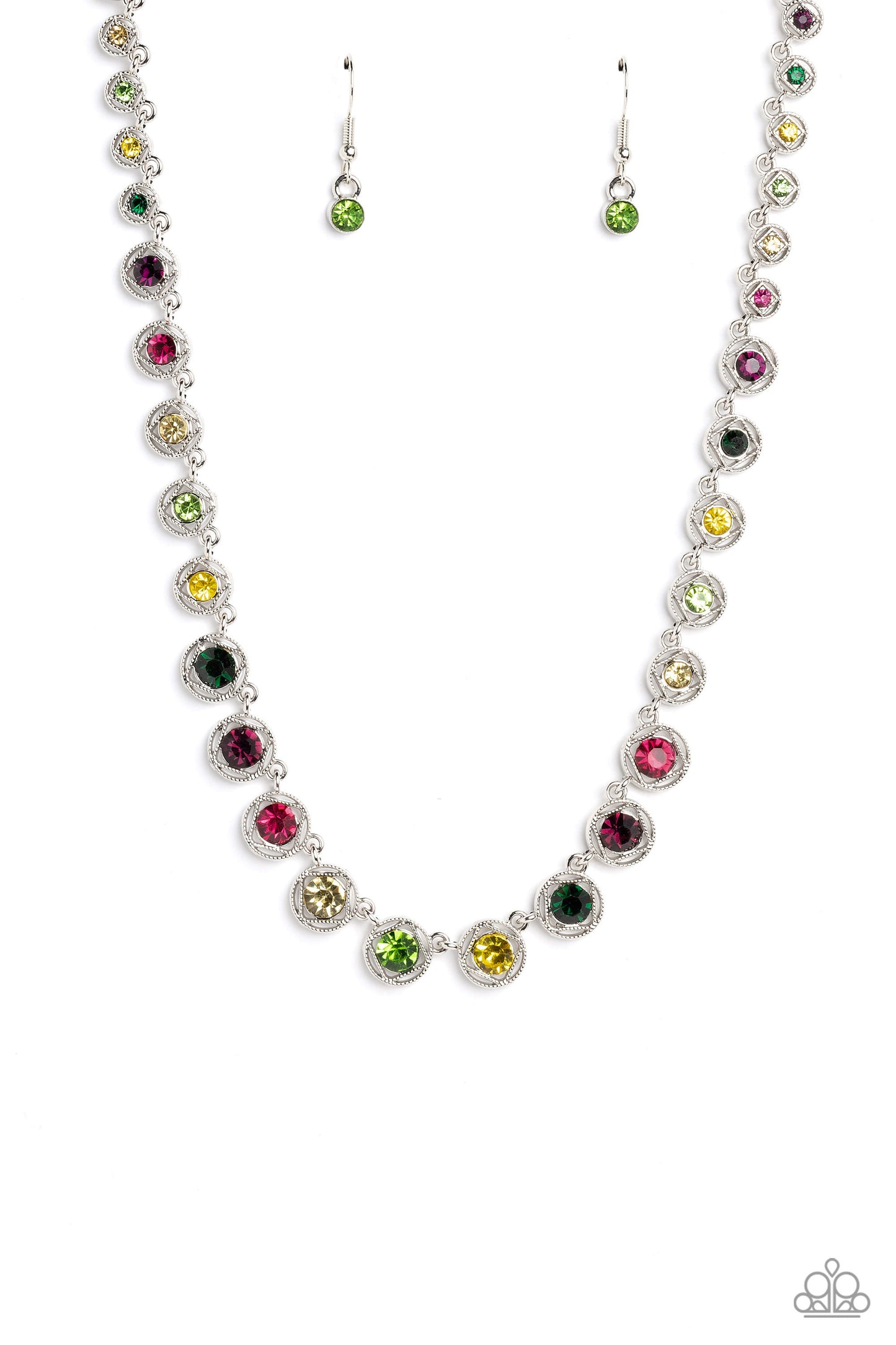 Kaleidoscope Charm - Multicolor Necklace