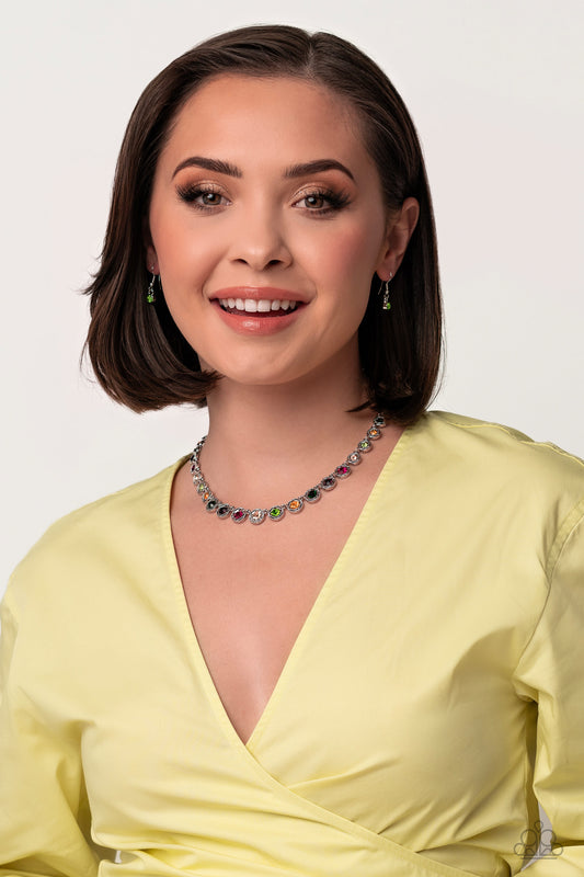 Kaleidoscope Charm - Multicolor Necklace