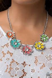 Playful Posies - Multicolor Necklace