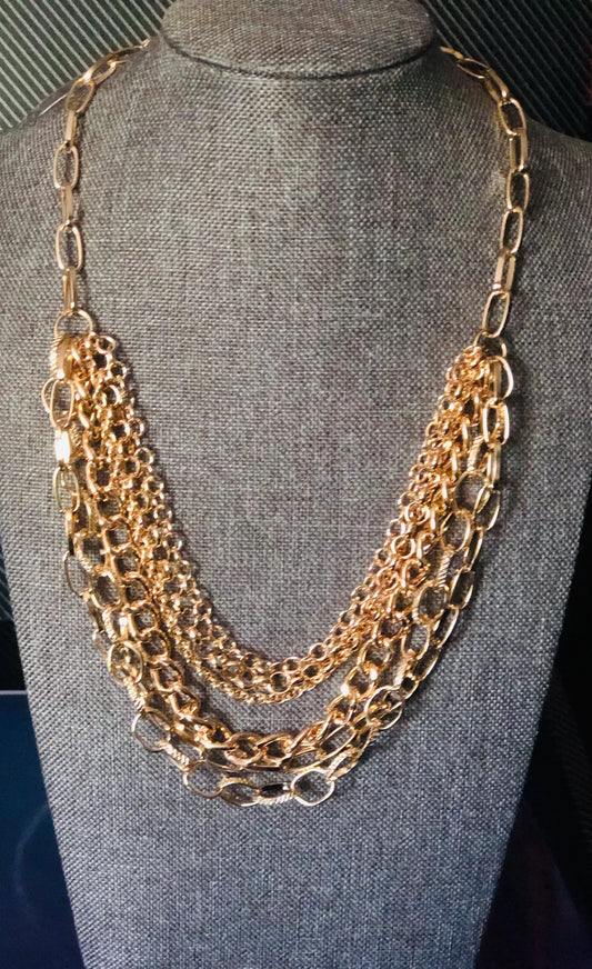 WORD ON THE STREET - GOLD NECKLACE