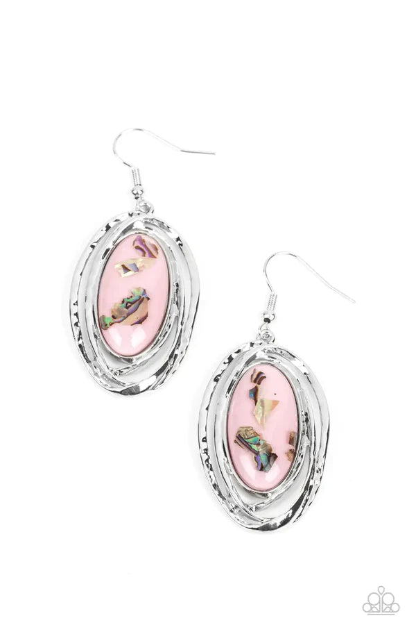 Ocean Floor Oracle- Pink Iridescent Earrings