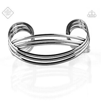 Fashion Scene - Black/Gunmetal Cuff Bracelet