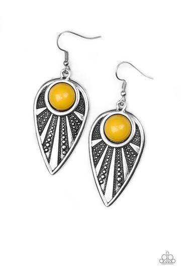 Take a Walkabout - yellow earrings